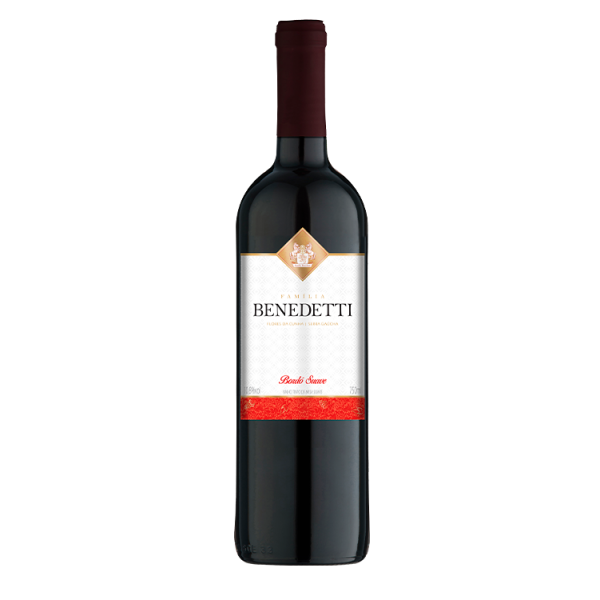 Vinho Benedetti bordô de mesa suave 